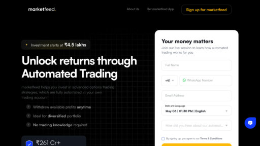marketfeed - Plataforma de trading de opciones automatizado con estrategias inteligentes y análisis en tiempo real - Logo