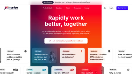 Marlee - Personalized coaching and team analytics to improve workplace performance - Logo