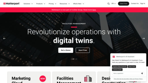 Matterport - Plataforma de escaneo 3D que genera modelos gemelos digitales interactivos - Logo