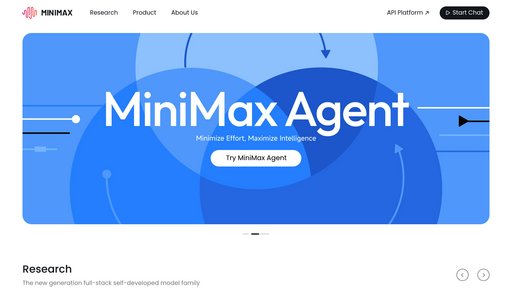 MiniMax Agent - MiniMax Agent: Herramientas inteligentes para meditación, programación y análisis de datos - Logo