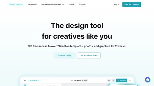 MiriCanvas - Outil de design en ligne avec création intelligente et modèles professionnels - Logo