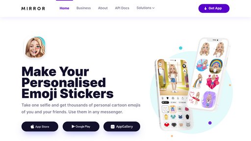 Mirror AI - Create personalized cartoon avatars and custom emoji stickers instantly - Logo