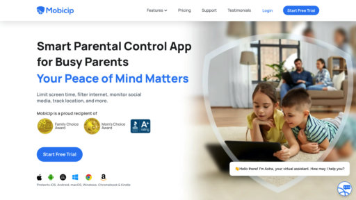Mobicip - Control parental inteligente: Gestiona tiempo en pantalla y filtra contenidos - Logo
