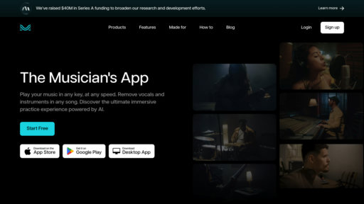 Moises - Moises: Plataforma musical inteligente para separación de audio y control en tiempo real - Logo