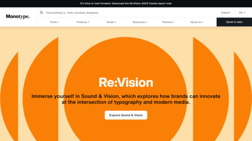 Monotype Fonts - Suscripción tipográfica premium con herramientas de gestión multiplataforma y recomendaciones inteligentes - Logo