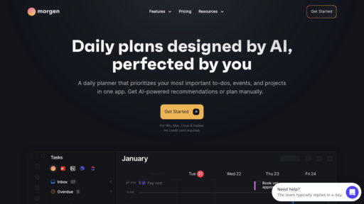 Morgen - Assistant intelligent qui synchronise agendas et tâches automatiquement - Logo