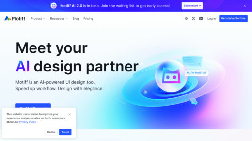 Motiff - Plataforma de diseño UI inteligente que genera bocetos al instante - Logo