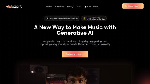 Mozart AI - Estación de audio digital inteligente para creación automática de ritmos - Logo