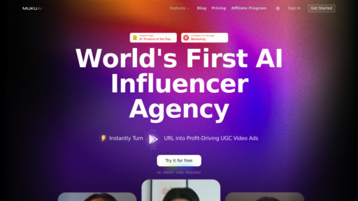 Muku AI - Plataforma inteligente de creación de videos para anuncios estilo UGC - Logo