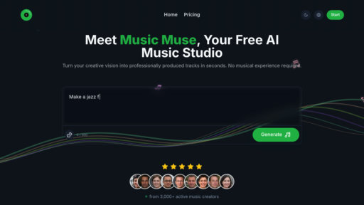 Music Muse - Crea música profesional al instante con descripciones, sin conocimientos - Logo