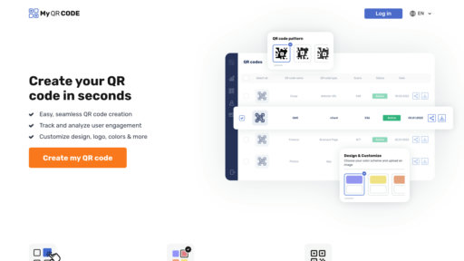 My QR Code - Generador de códigos QR dinámicos con edición en tiempo real y personalización - Logo