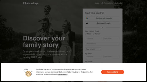 MyHeritage - Construye árboles genealógicos y analiza ADN para descubrir tus raíces - Logo