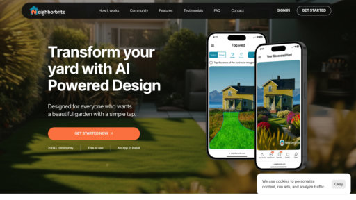 Neighborbrite - Herramienta inteligente de diseño paisajístico: fotos convertidas en planes con plantas locales - Logo