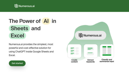 Numerous.ai - Intelligent spreadsheet tool: automate data tasks in Excel and Google Sheets - Logo