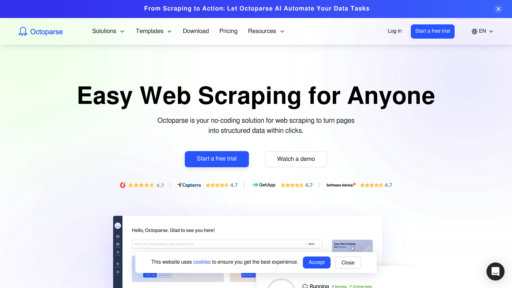 Octoparse - Herramienta visual web scraping: extrae datos sin programación - Logo