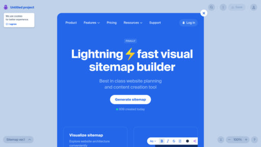 Octopus.do - Creador de mapas de sitio visuales con generación automática de estructuras - Logo