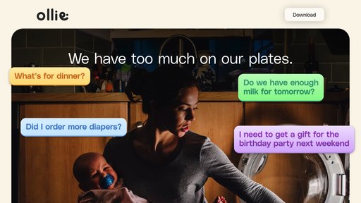 Ollie AI - Asistente doméstico inteligente para planificación de comidas y compras - Logo