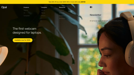 Opal Camera - Cámara web profesional con optimización de video inteligente y reducción de ruido - Logo