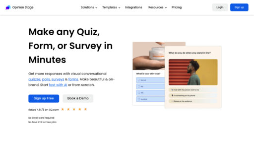 Opinion Stage - Interactive content platform: create smart quizzes, polls and surveys - Logo