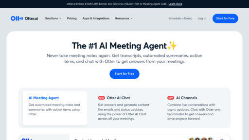 Otter.ai - Assistant de réunion avec transcription en temps réel et résumés automatiques - Logo