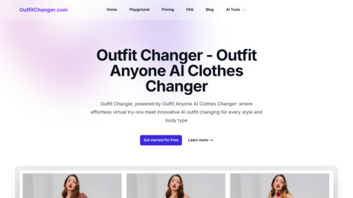 Outfit Changer AI - Plateforme d'essayage virtuel intelligent pour toutes les morphologies - Logo