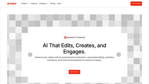 Overlap AI - Edición de video automatizada, adaptación inteligente para redes sociales - Logo