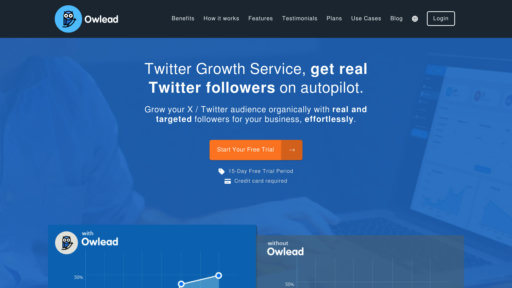 Owlead - Herramienta crecimiento Twitter con targeting inteligente y automatización - Logo