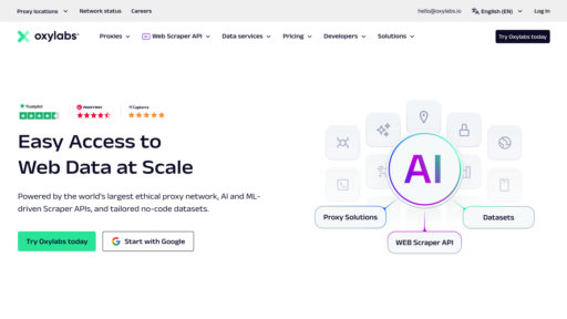 Oxylabs - Plataforma de extracción web con proxies inteligentes y análisis automático - Logo