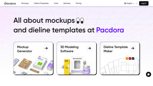Pacdora - Plataforma de diseño de empaques 3D inteligente con plantillas y flujos automatizados - Logo