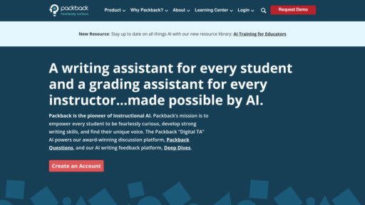 Packback - Plataforma de discusión inteligente que estimula preguntas y pensamiento crítico - Logo