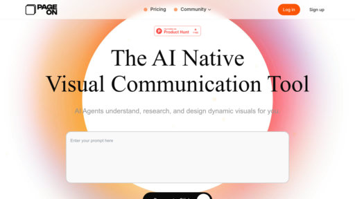 PageOn AI - Herramienta de presentación inteligente con creación automática de visualizaciones - Logo