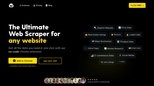 PandaExtract - No-code web data extraction tool, automatically collect and export structured data - Logo
