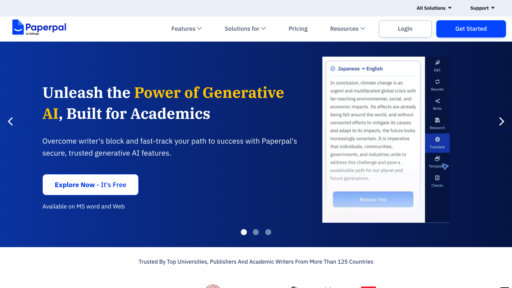 Paperpal - Outil d'écriture académique intelligent avec correction automatique et détection de plagiat - Logo