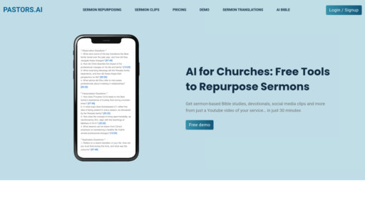 Pastors.ai - Convierte sermones en chatbots y recursos multilingües automáticamente - Logo