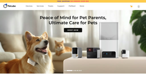Petcube - Monitoreo inteligente para mascotas con video remoto y dispensador automático - Logo
