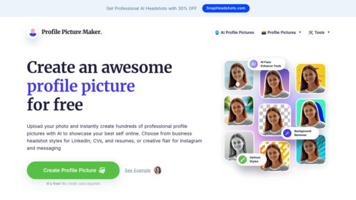 PFPMaker - Creador de fotos de perfil gratuito con eliminación automática de fondos y estilos - Logo