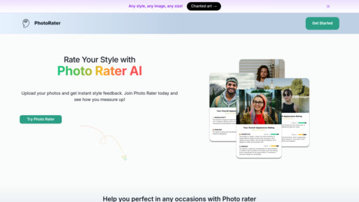 PhotoRater - Analizador de fotos inteligente: evaluación facial y consejos para mejorar tu imagen - Logo