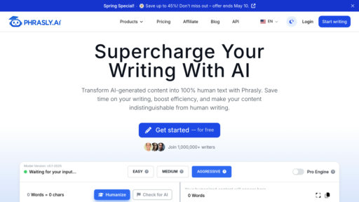 Phrasly.AI - Convierte texto IA en escritura natural con detección de originalidad - Logo