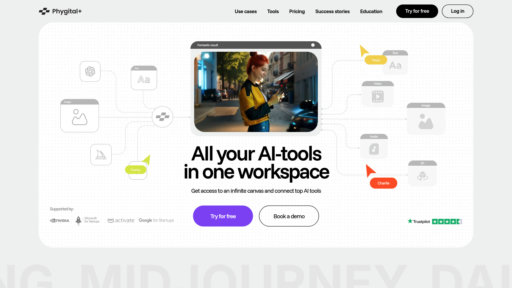 Phygital+ - Plataforma visual sin código para flujos creativos y colaboración - Logo