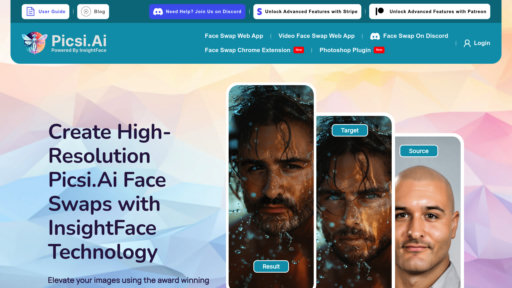 Picsi.AI - Herramienta de intercambio facial para fotos y videos en tiempo real - Logo