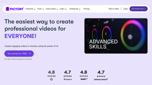 Pictory AI - Generador de videos automático, convierte textos en contenido visual - Logo