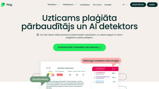 Plag.lv - Détecteur de plagiat multilingue avec vérification de contenu IA - Logo
