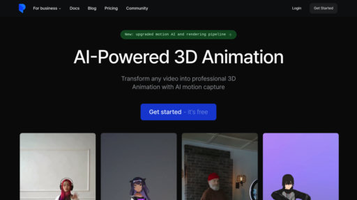 Plask - Herramienta de animación web: Convierte videos en movimientos 3D al instante - Logo