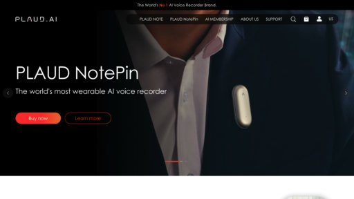 Plaud - Transcripción voz a texto inteligente, soporte multilingüe y resúmenes - Logo