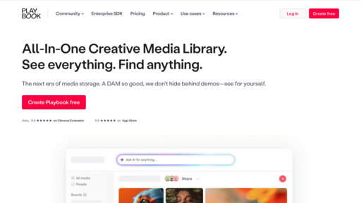 Playbook - Plataforma colaborativa creativa con gestión inteligente de archivos visuales - Logo