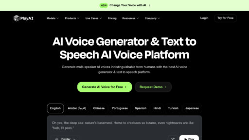 PlayHT - Texto a voz con 900+ voces naturales en 142 idiomas - Logo