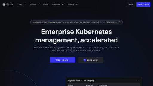 Plural.sh - Enterprise Kubernetes fleet management with GitOps automation and self-service - Logo