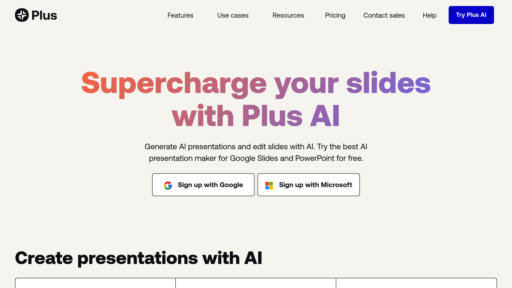 Plus AI - Outil de présentation intelligent pour Google Slides et PowerPoint - Logo