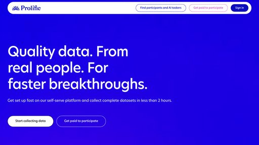Prolific - Plataforma de recolección de datos con participantes verificados para investigación - Logo
