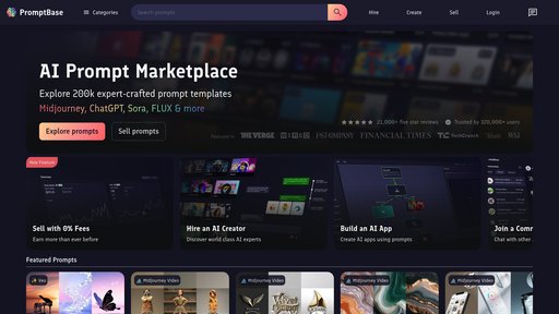 PromptBase - AI Prompt Marketplace: Buy & Sell Quality Prompts for ChatGPT, Midjourney - Logo